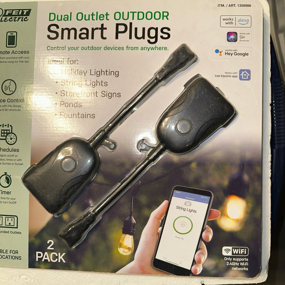 Dual Outlet Outdoor Smart Plugs